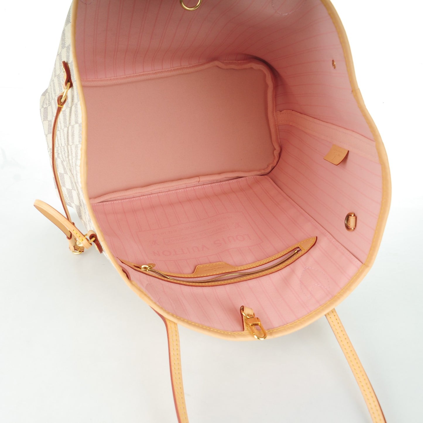 Damier Azur Neo Neverfull MM Rose Ballerine