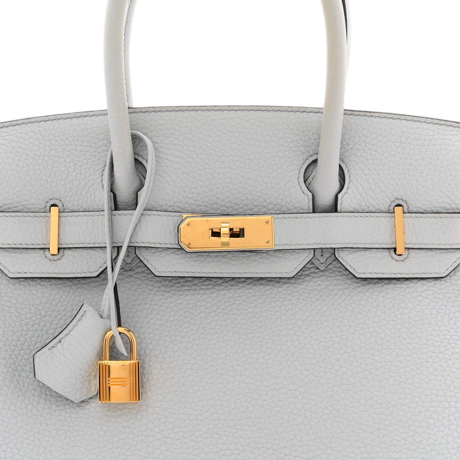 Hermes Togo Birkin 30 Bleu Pale 8 of 13