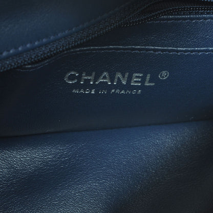 Chanel Patent Quilted Mini Flap Navy Blue 5 of 6