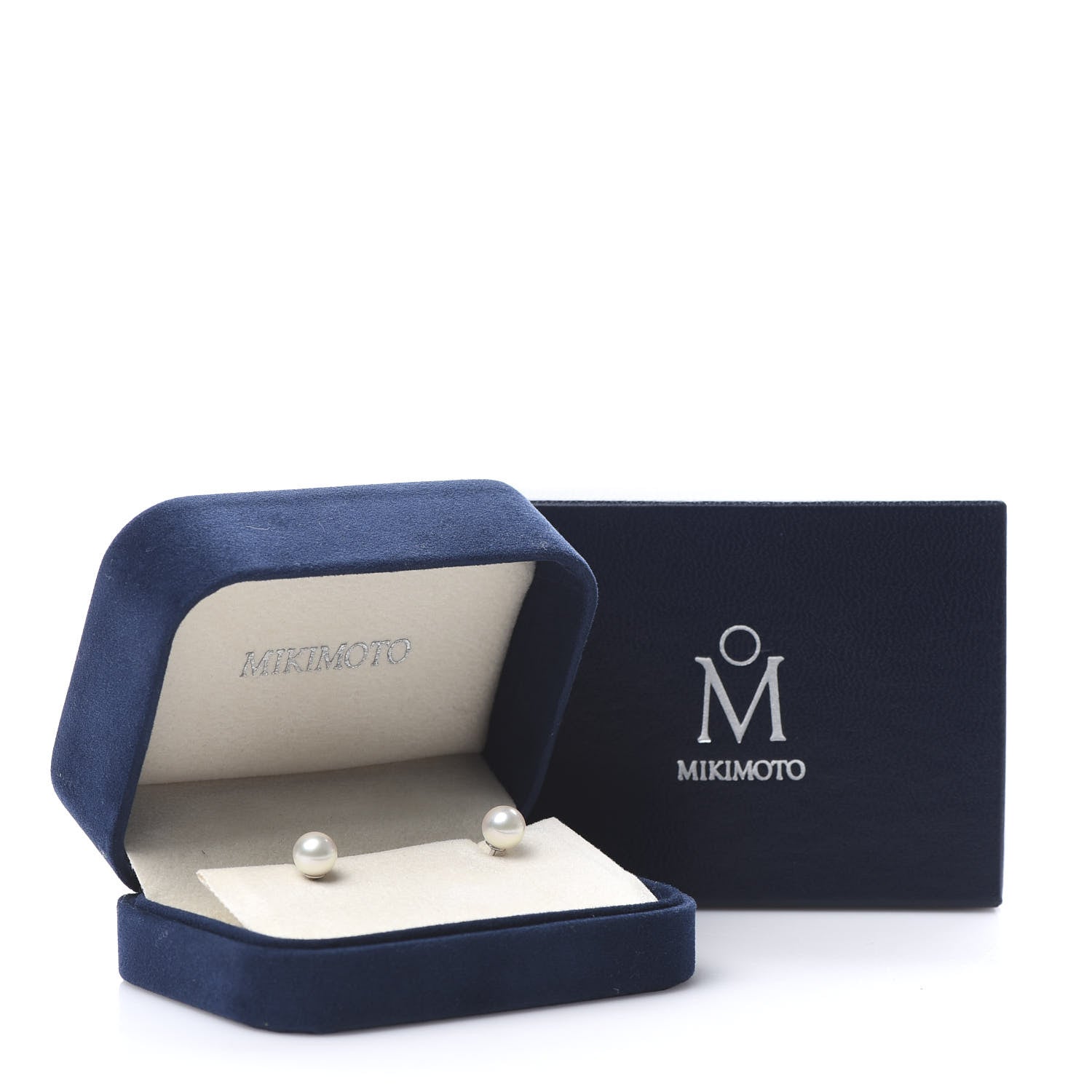 Mikimoto 18K White Gold 6-6.5mm Akoya Pearl Stud Earrings 5 of 5