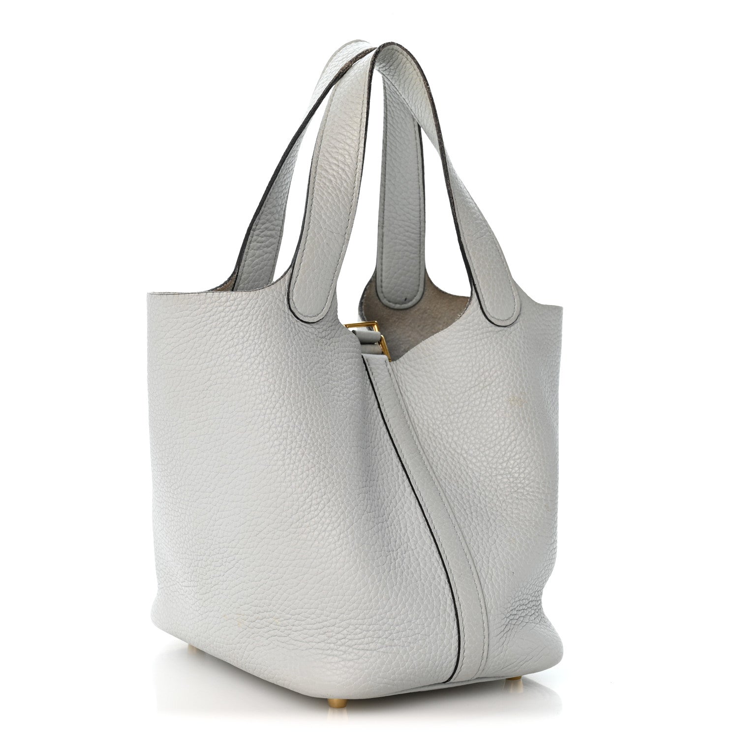 Hermes Taurillon Clemence Picotin Lock 18 PM Bleu Pale 3 of 14