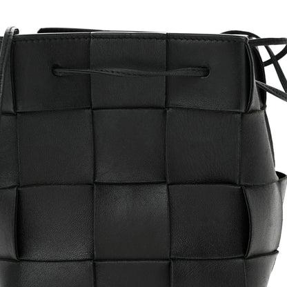 Bottega Veneta Nappa Maxi Intrecciato Cassette Bucket Bag Black 7 of 10