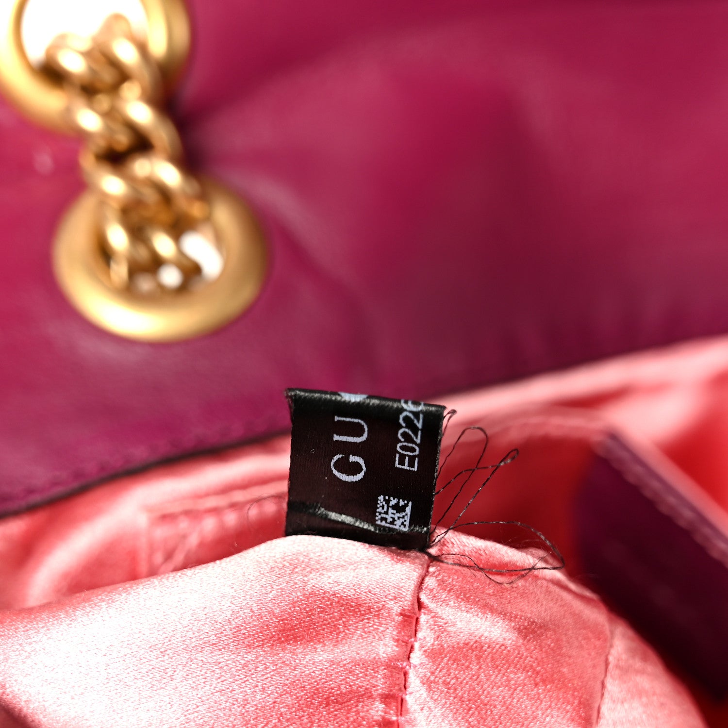 Gucci Velvet Matelasse Embroidered Mini GG Marmont Shoulder Bag Bordeaux 8 of 11