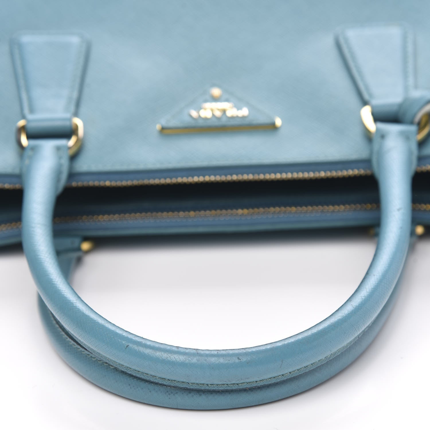 Prada Saffiano Medium Galleria Double Zip Tote Turchese 17 of 19