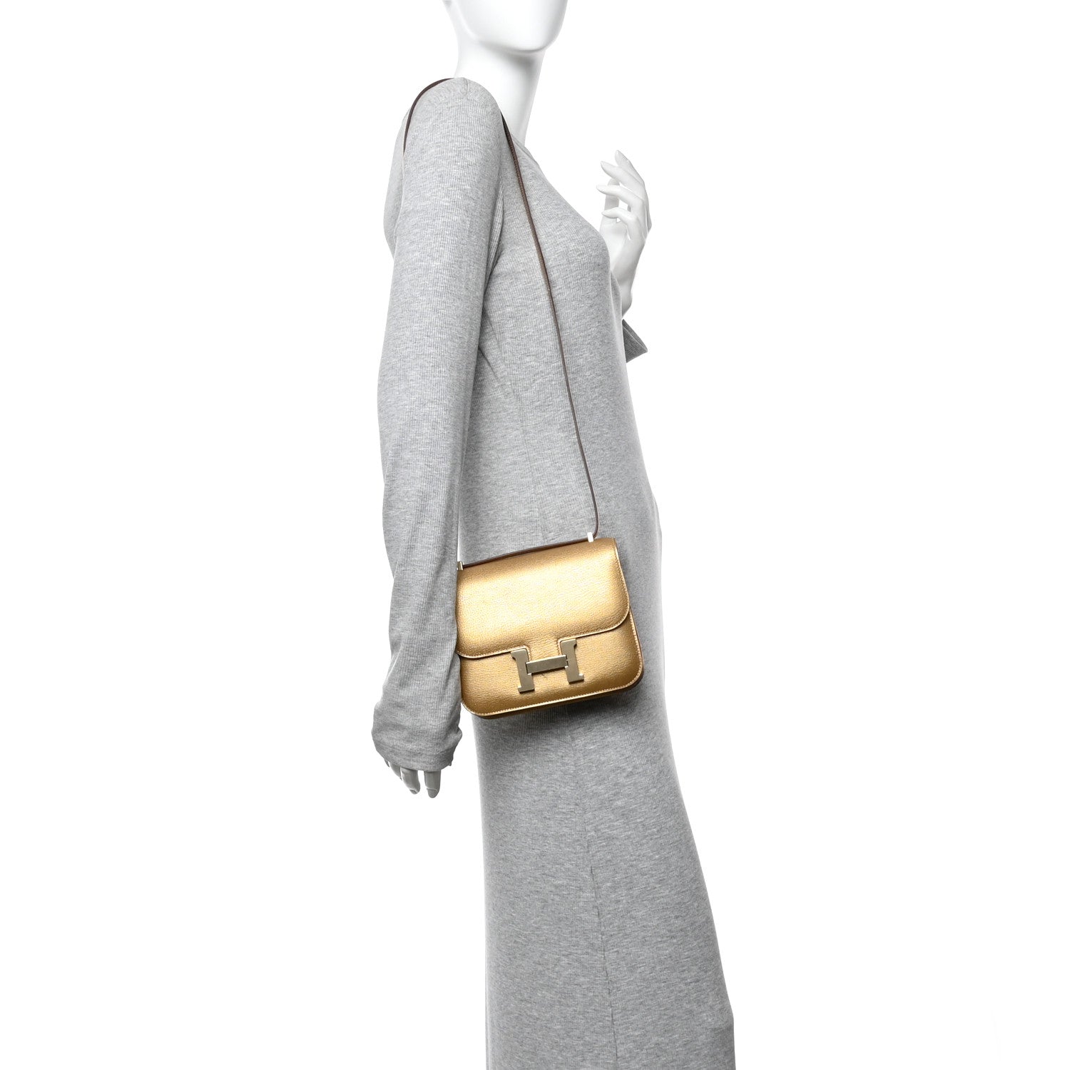 Hermes Metallic Chevre Chamkilight Constance 18 Dore 1835159