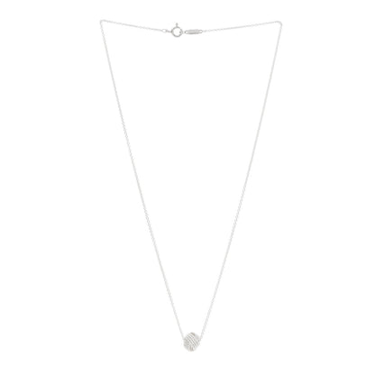 Tiffany Sterling Silver Twist Knot Pendant Necklace 3 of 4