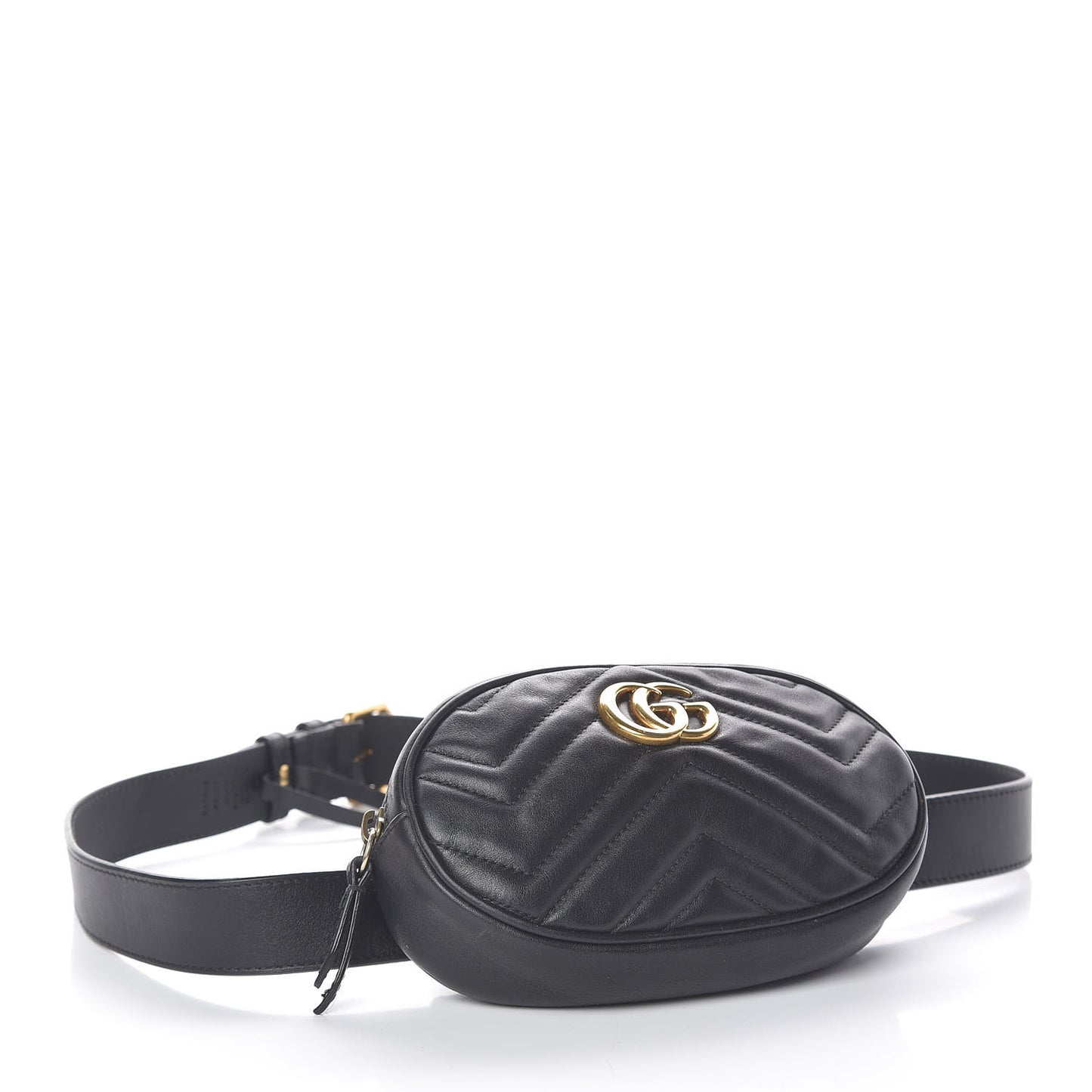 Calfskin Matelasse GG Marmont Belt Bag 85 34 Black