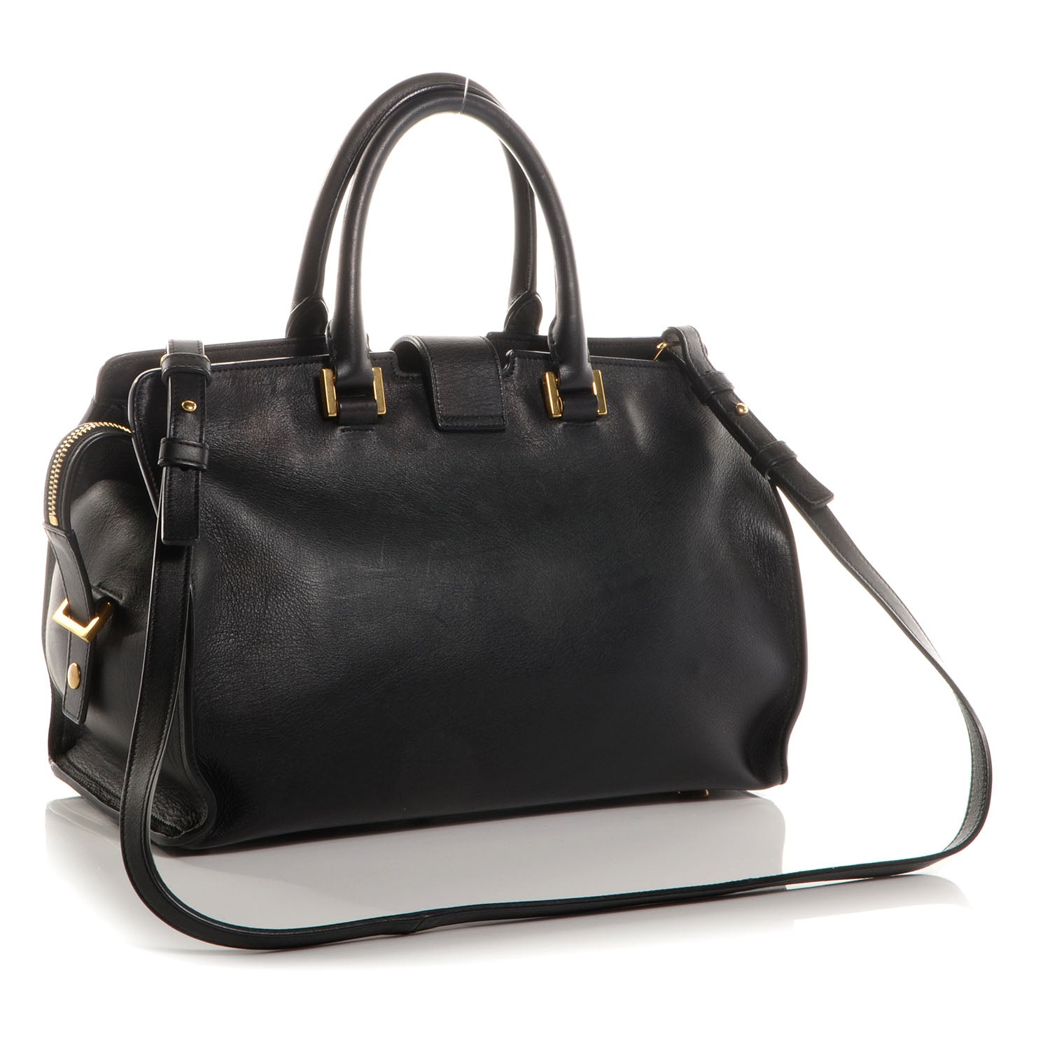 Saint Laurent Leather Small Classic Y Cabas Black 3 of 8