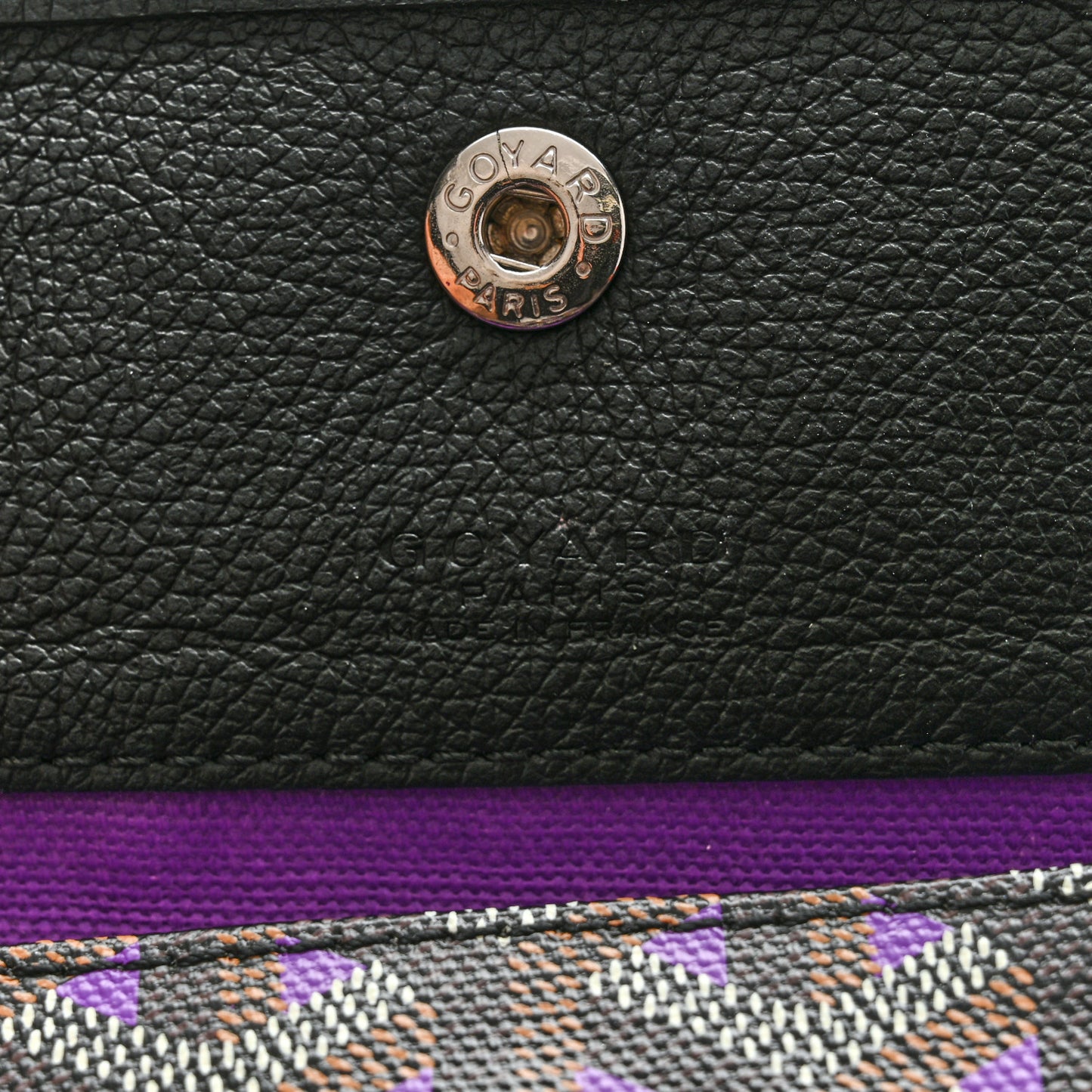 Goyardine Saint Louis Claire Voie PM Black Violet