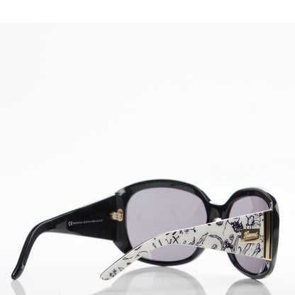 Gucci Floral Sunglasses 3077/S Black White 4 of 8