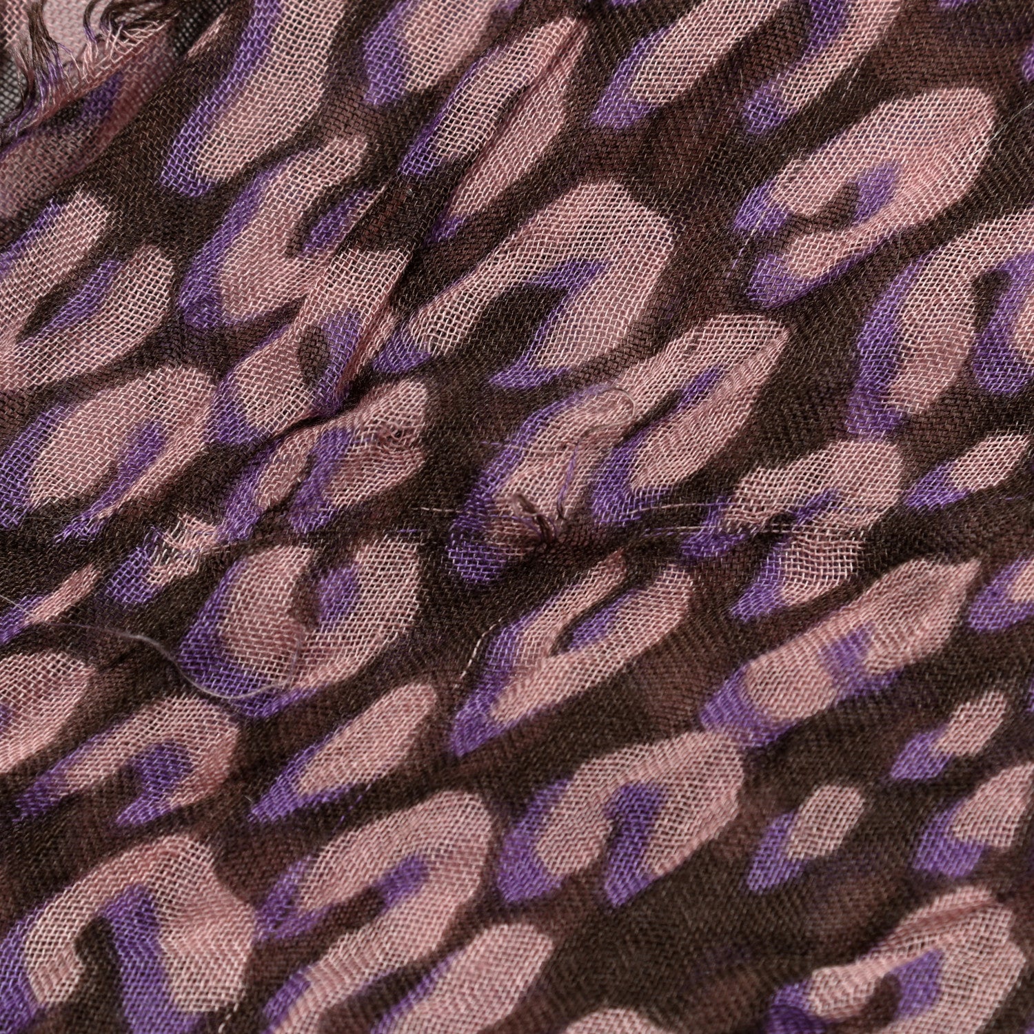 Louis Vuitton Cashmere Silk Leopard Etole Stole Mauve 5 of 6