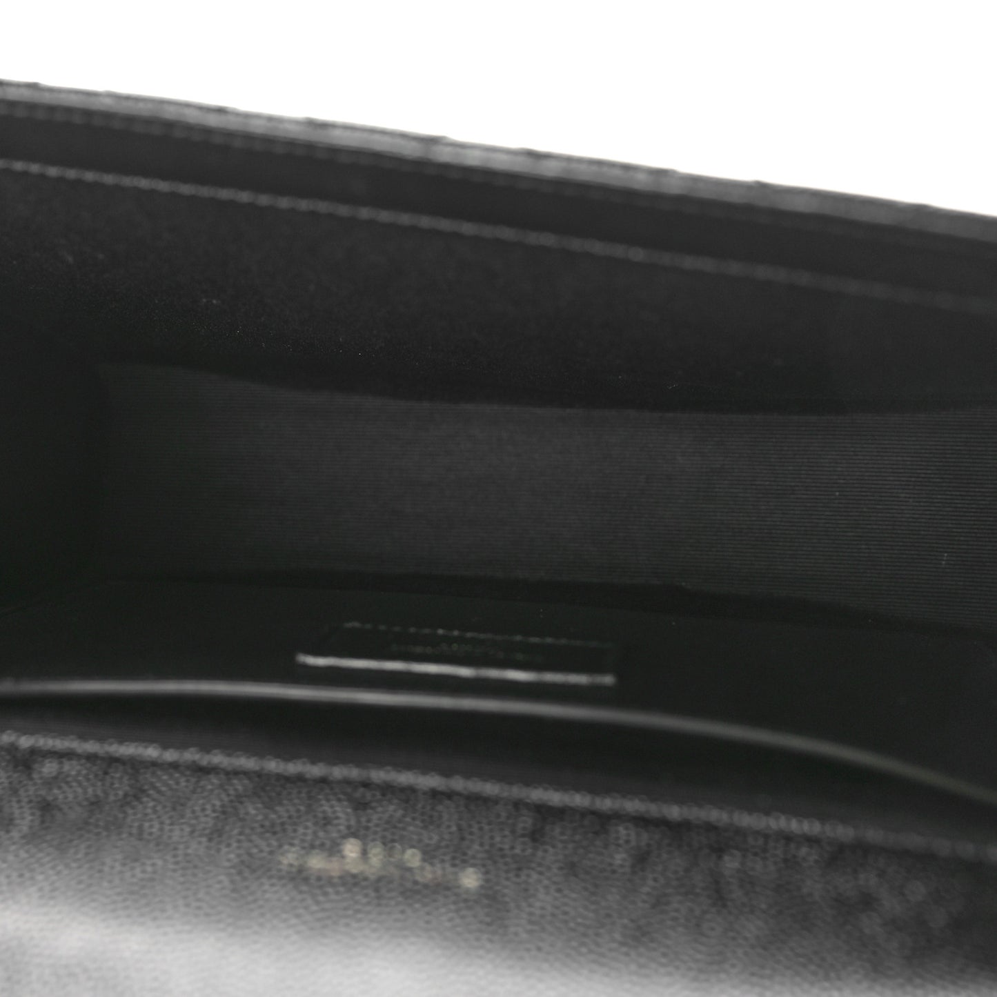 Grain De Poudre Textured Mixed Matelasse Triquilt Medium Monogram Monochrome Satchel Black