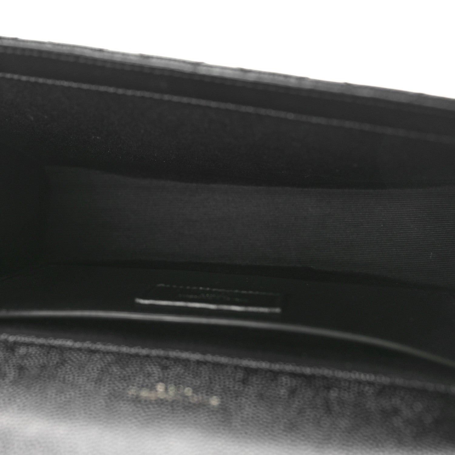 Saint Laurent Grain De Poudre Textured Mixed Matelasse Triquilt Medium Monogram Monochrome Satchel Black 5 of 9