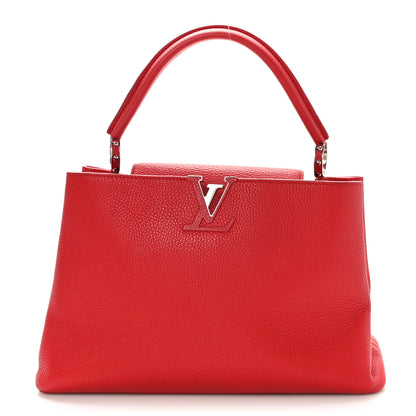 Louis Vuitton Taurillon Capucines PM Scarlet 1 of 8