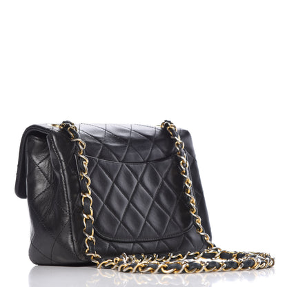 Chanel Lambskin Quilted Mini Square Flap Black 3 of 10