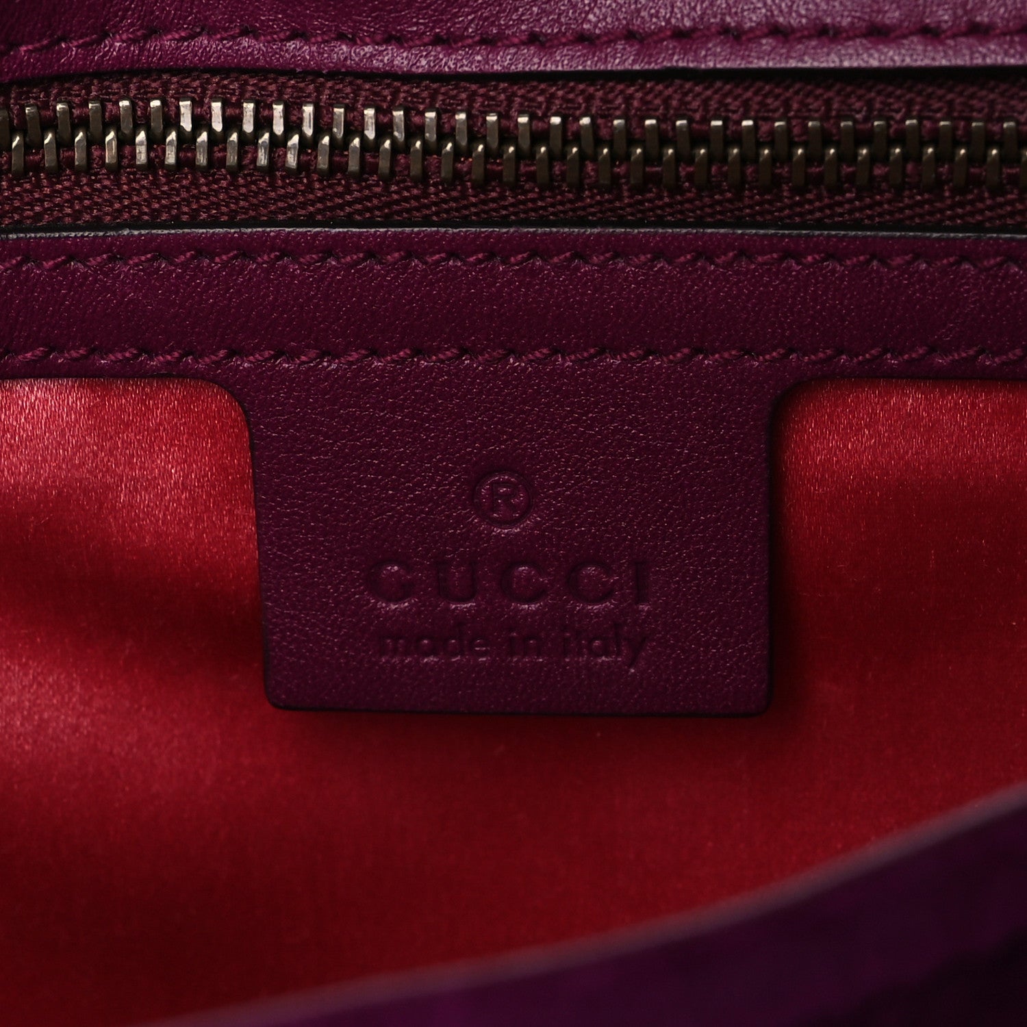 Gucci Velvet Matelasse Loved Embroidered Medium GG Marmont Shoulder Bag Fuchsia Violet Cyclamen 6 of 10