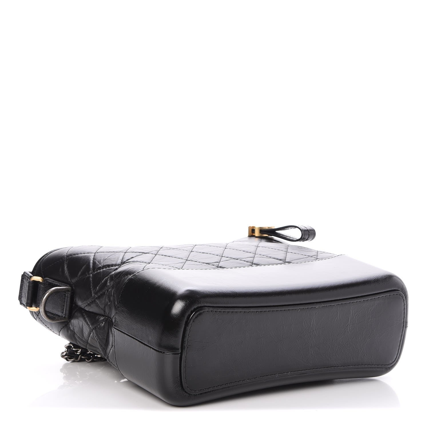 Chanel Aged Calfskin Quilted Medium Gabrielle Hobo Black 6 of 8