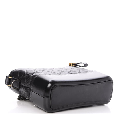 Chanel Aged Calfskin Quilted Medium Gabrielle Hobo Black 6 of 8