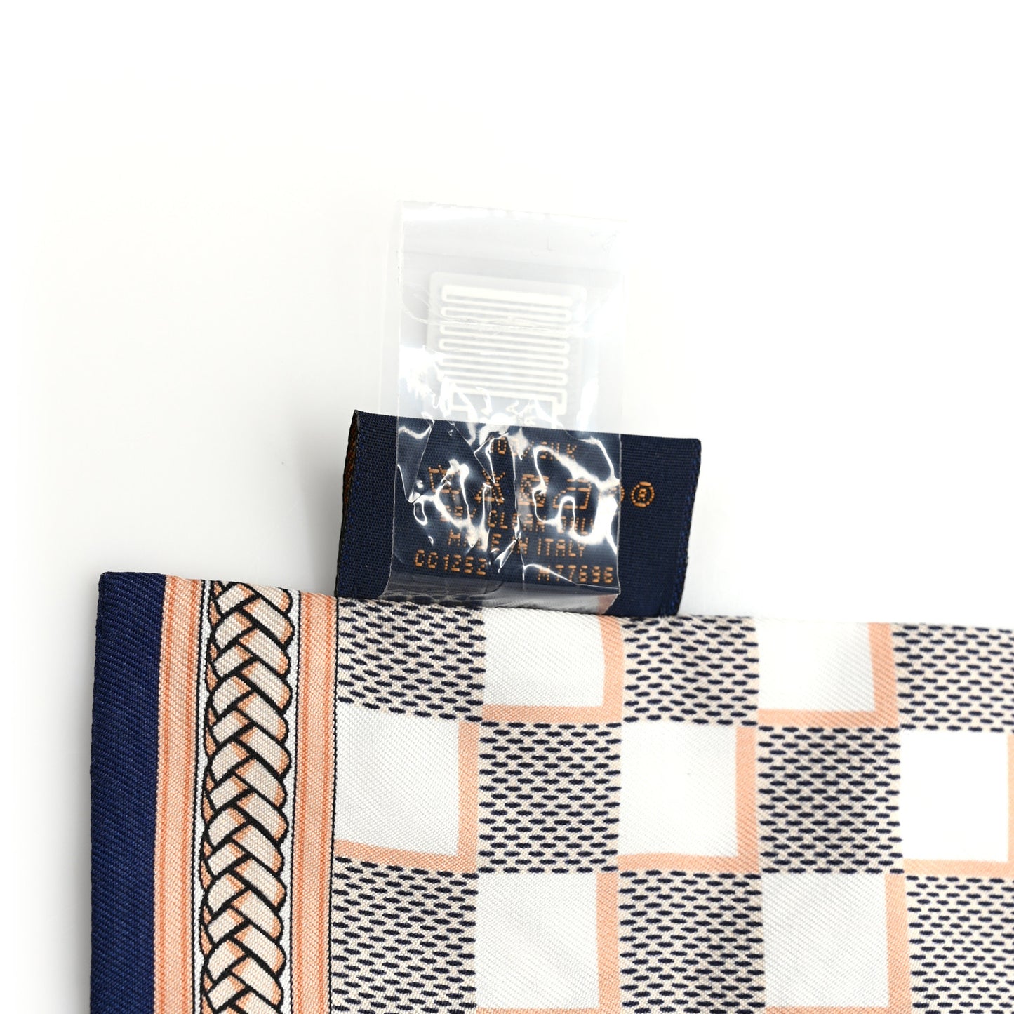 Silk Damier Azur Infinity Bandeau Azure Blue