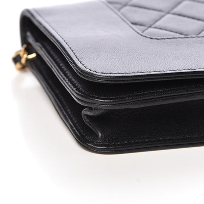 Chanel Sheepskin Quilted Mademoiselle Vintage Wallet On Chain WOC Black 10 of 14