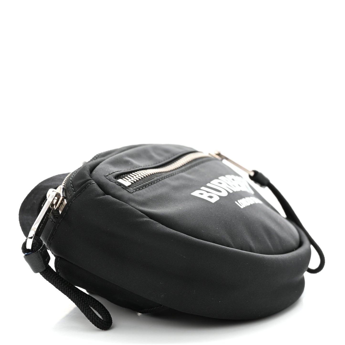 Econyl Logo Print Small Cannon Bum Bag Black