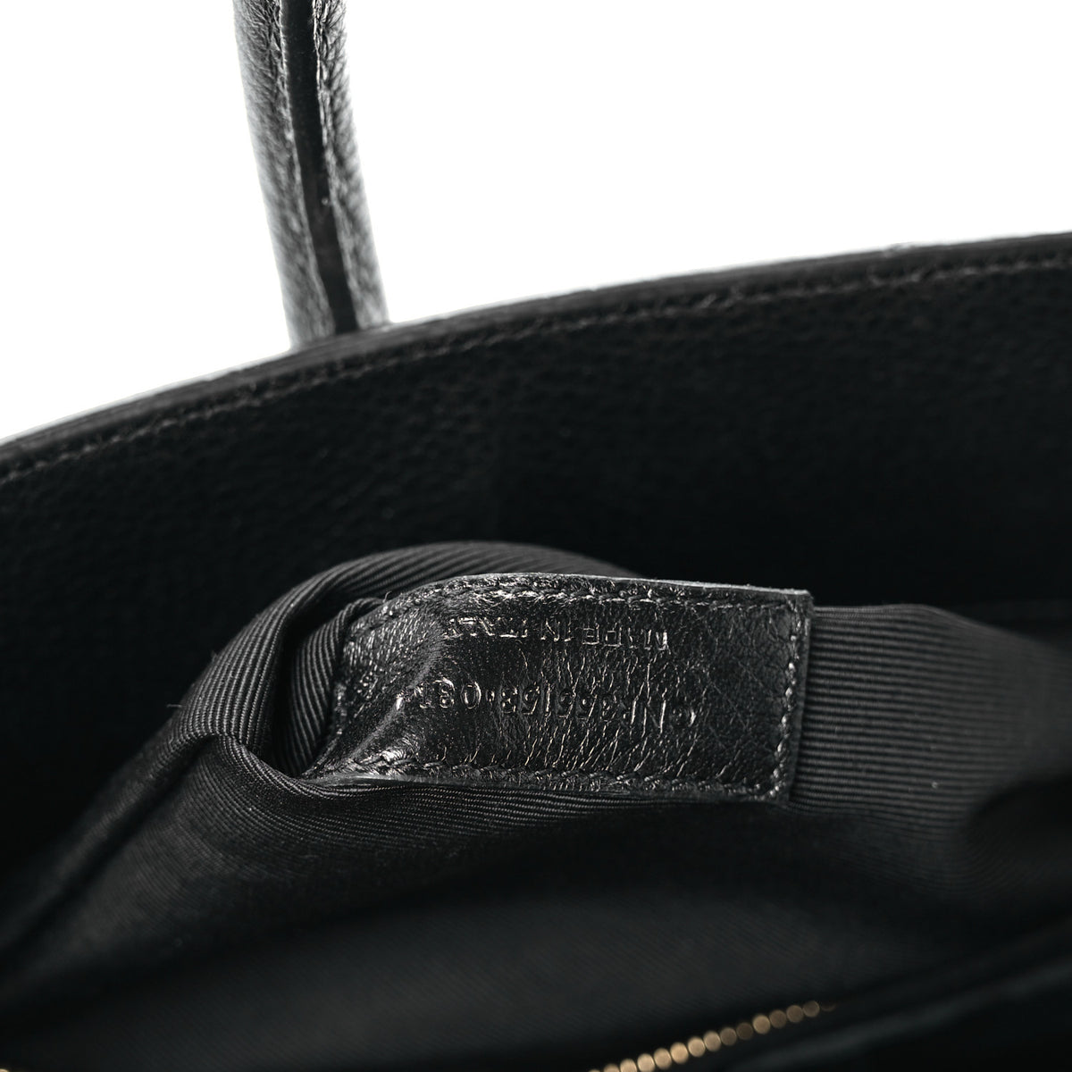 Saint Laurent Grained Calfskin Small Sac De Jour Black 6 of 9