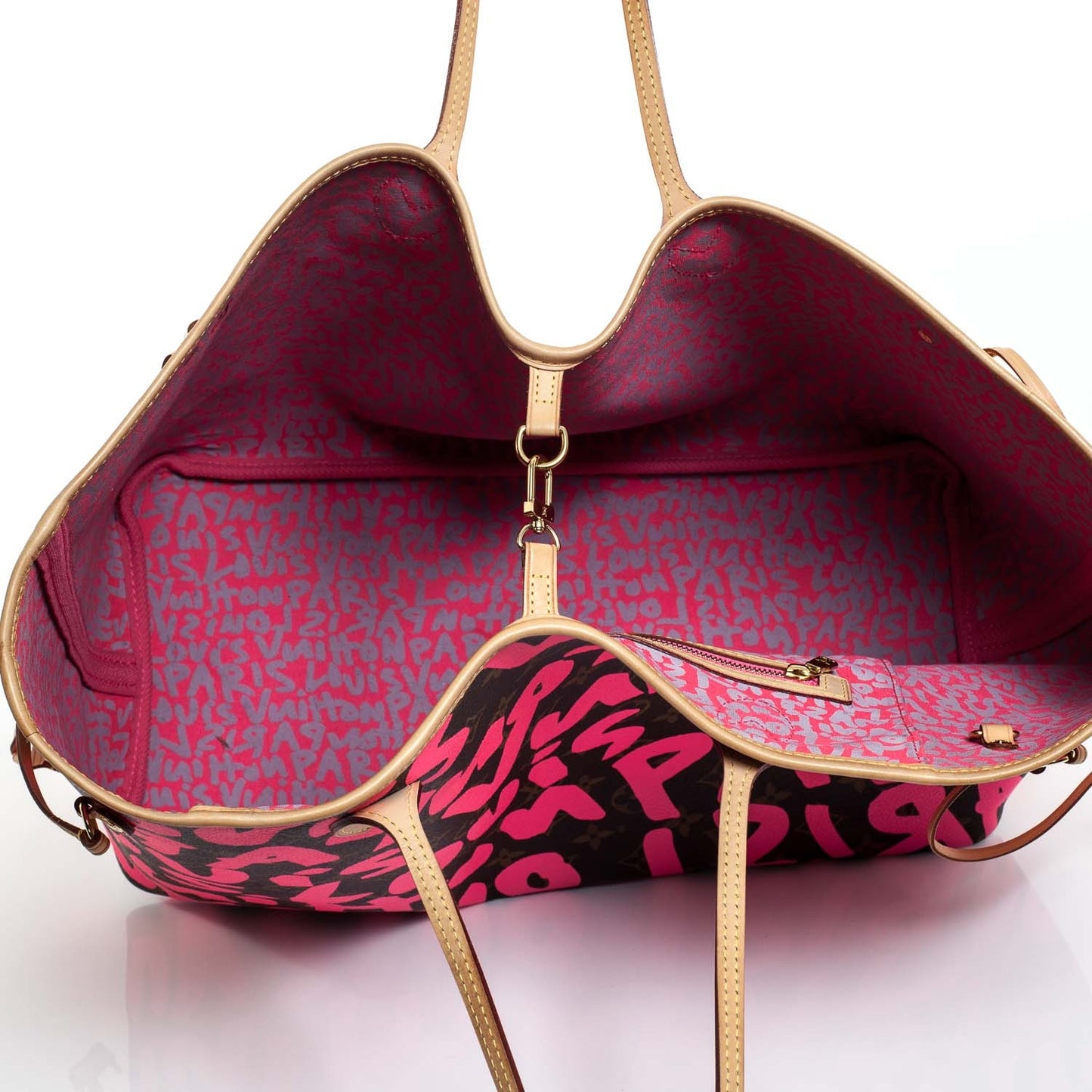 Monogram Graffiti Neverfull GM Fuchsia