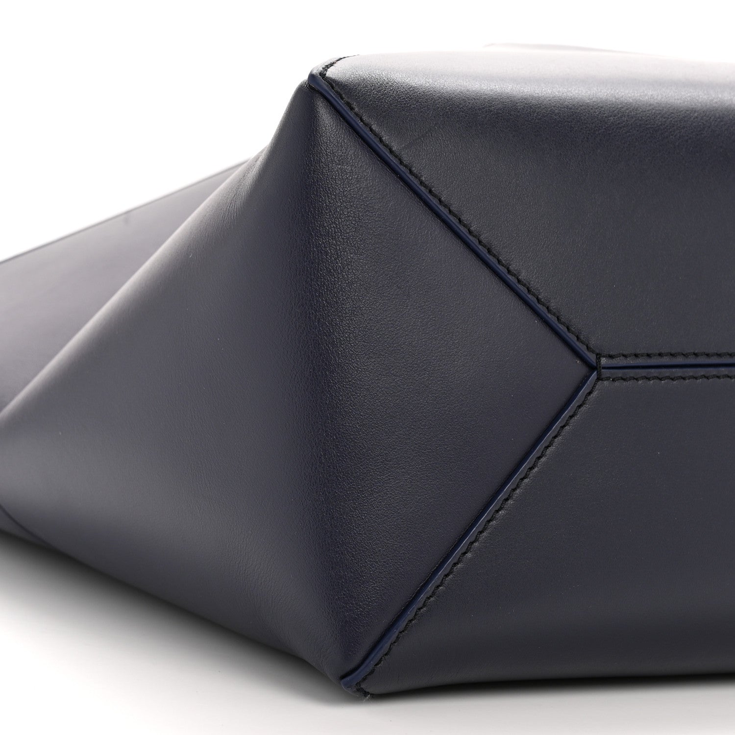 Loewe Shiny Calfskin Medium Puzzle Fold Tote Marine 9 of 10