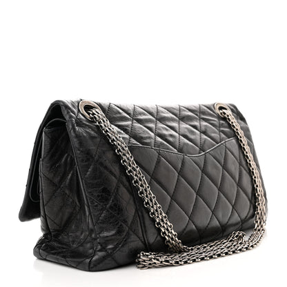 Chanel Metallic Aged Calfskin Quilted 2.55 Reissue 228 Flap Black 3 of 10