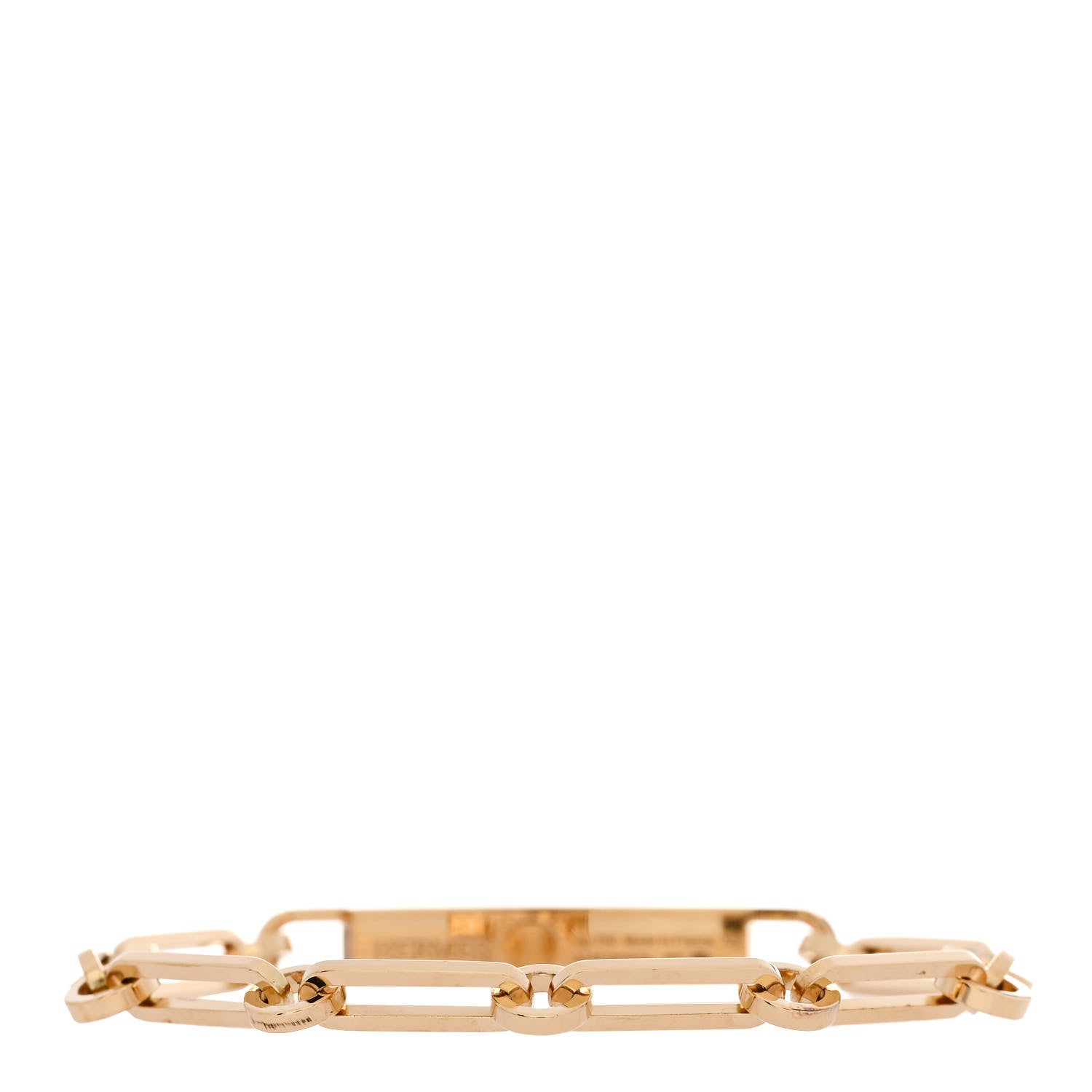 Hermes 18K Yellow Gold Diamond Pave PM Kelly Chaine Bracelet XS 2 of 4