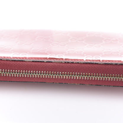 Gucci Shine Guccissima Margaux Calfskin Lovely Zip Around Wallet Tibet Red 10 of 14