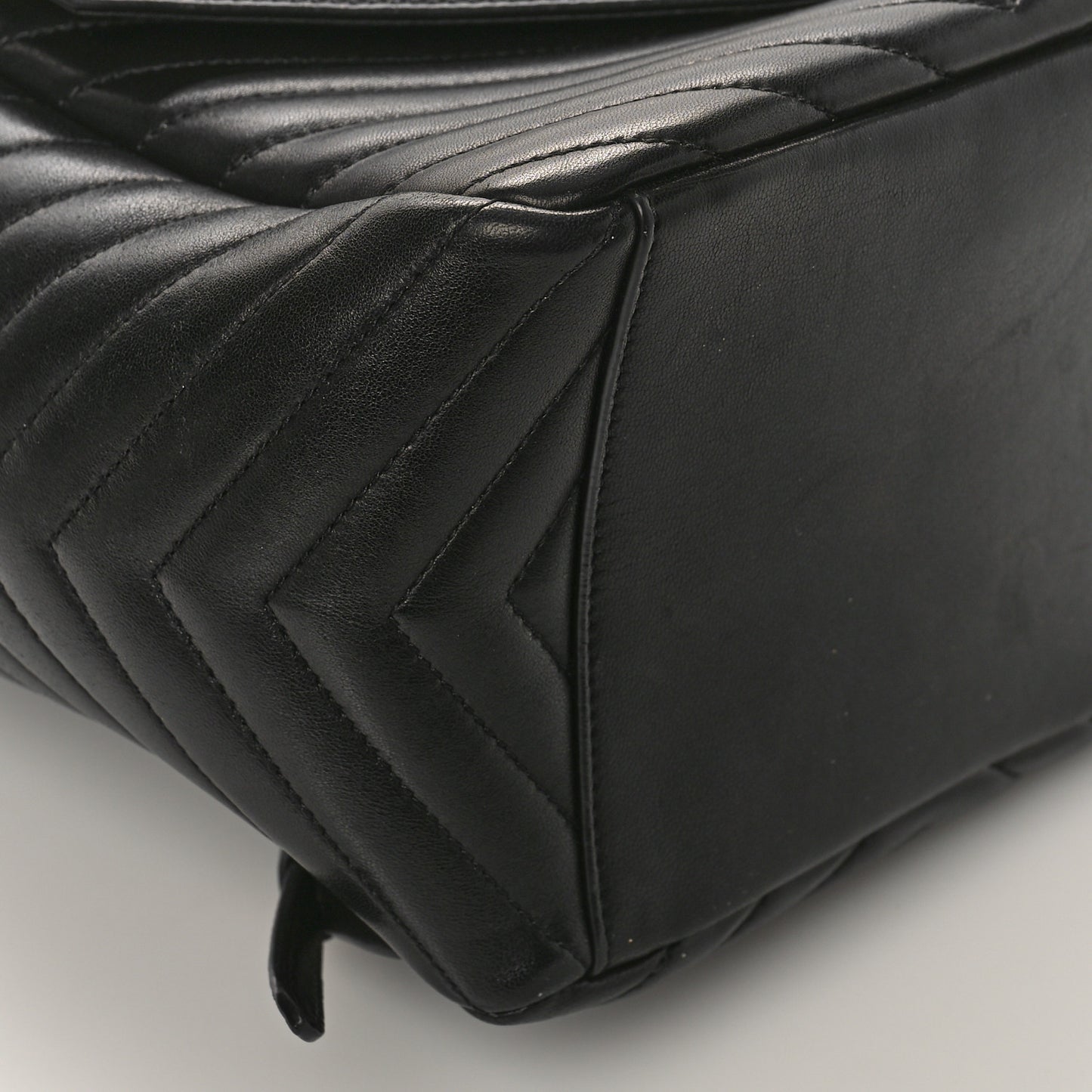 Lambskin Matelasse Monogram Joe Backpack Black