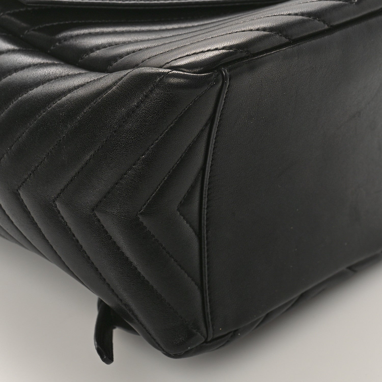 Saint Laurent Lambskin Matelasse Monogram Joe Backpack Black 7 of 8