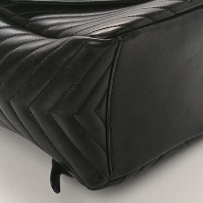 Saint Laurent Lambskin Matelasse Monogram Joe Backpack Black 7 of 8