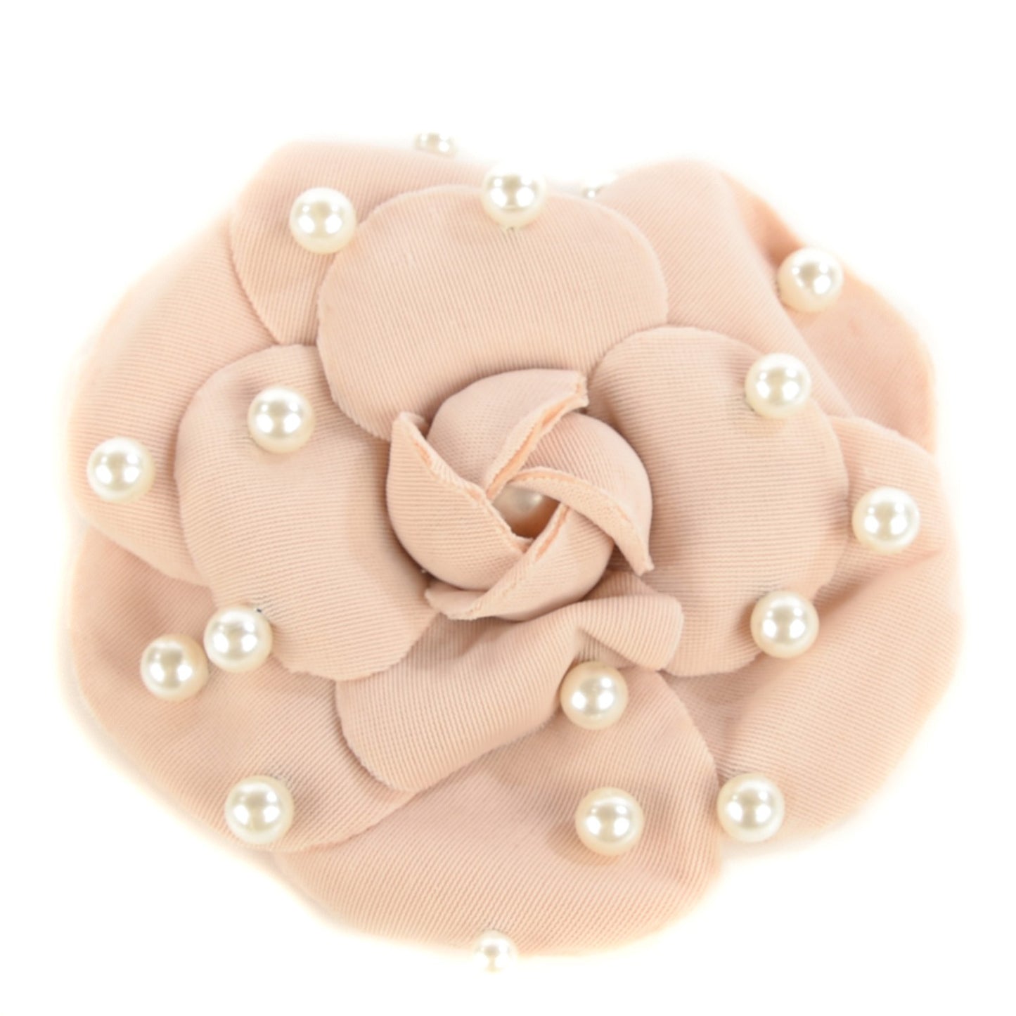 Pearl CC Camellia Brooch