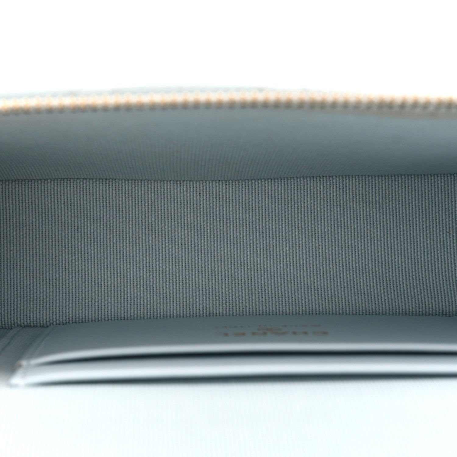 Chanel Caviar Quilted Top Handle Slim Vanity With Chain Light Blue 5 of 11