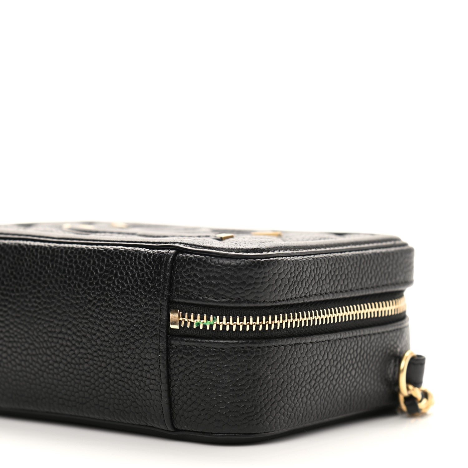 Chanel Caviar Quilted CC Filigree Vanity Clutch With Chain Black 10 of 11