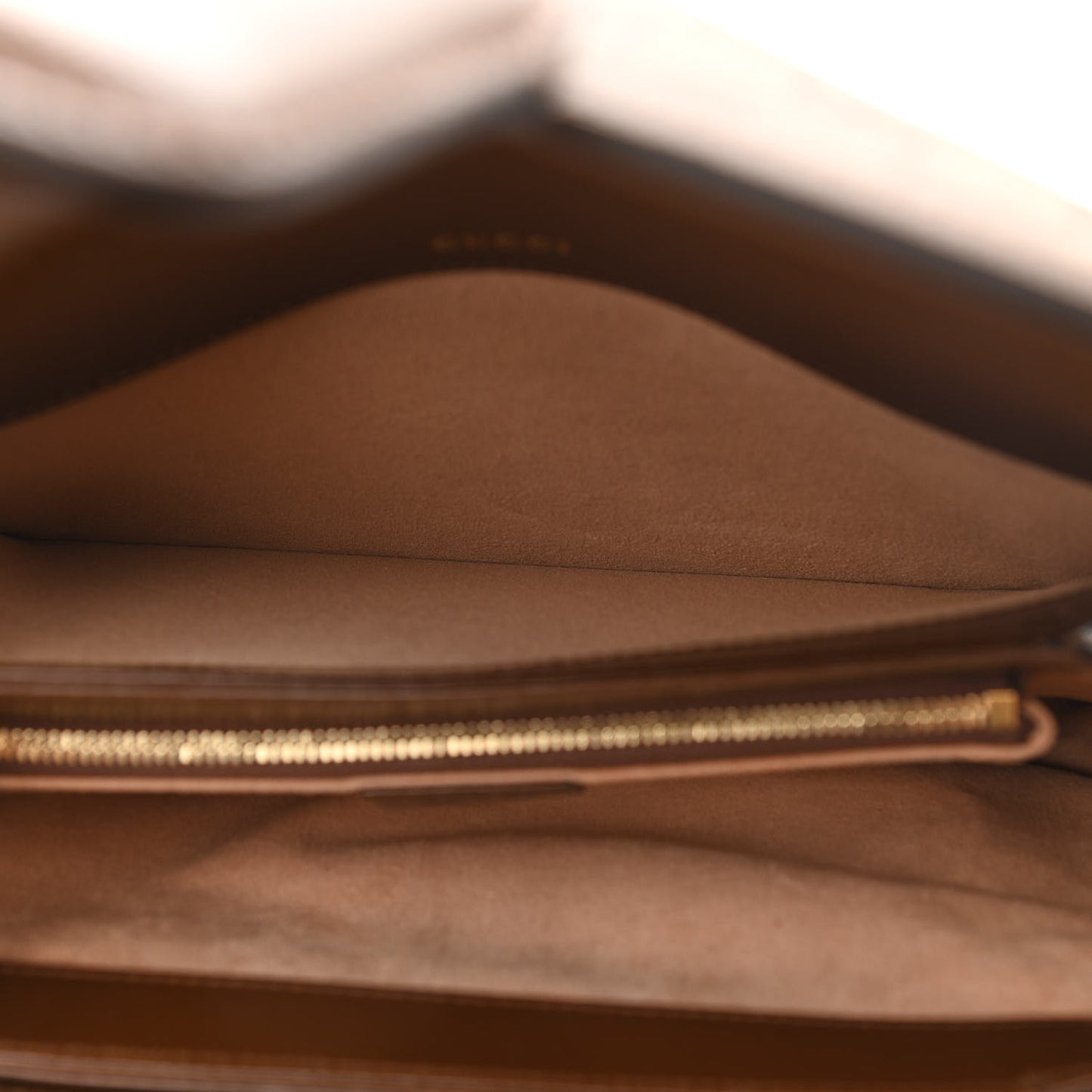 GG Supreme Monogram Horsebit 1955 Shoulder Bag Beige Brown Sugar
