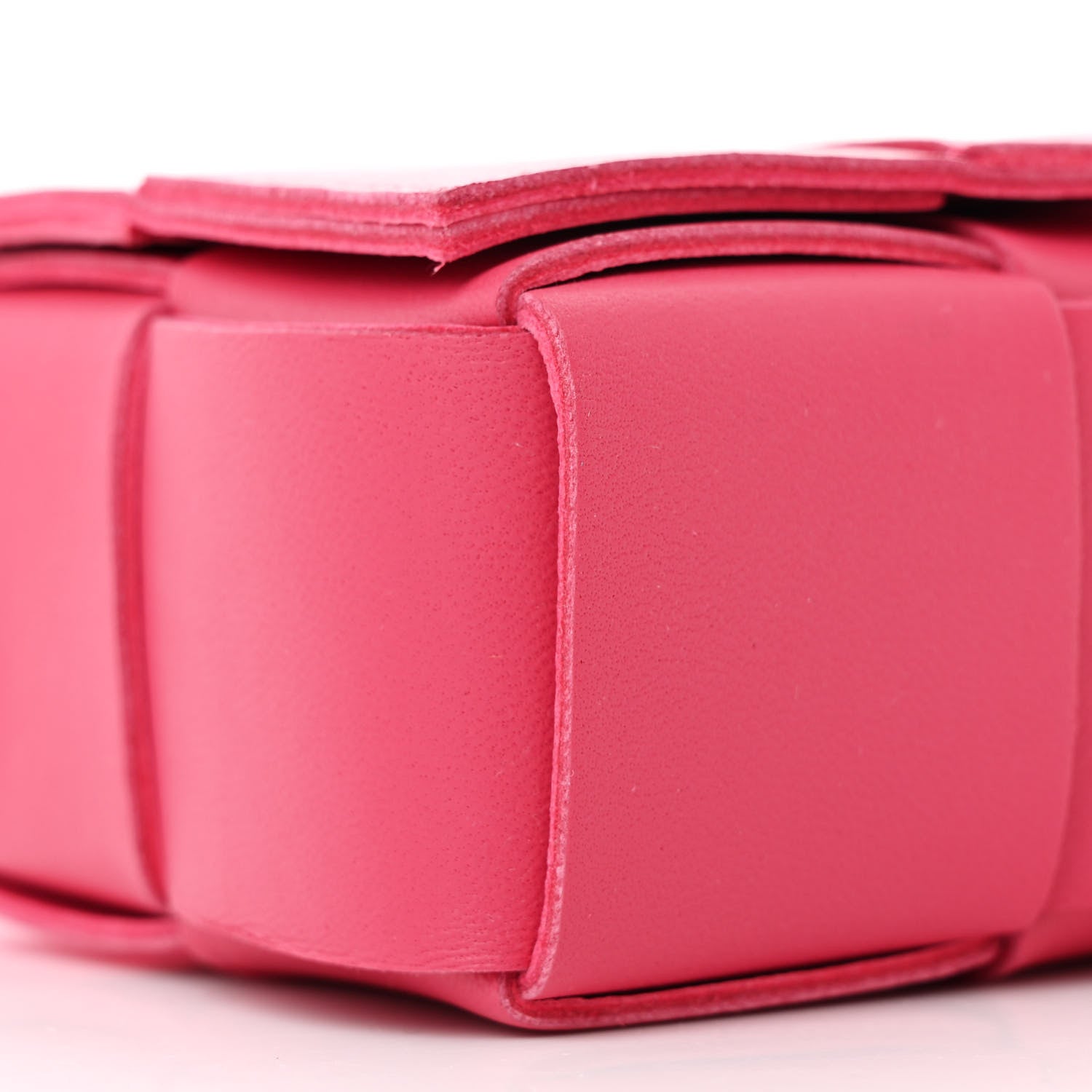 Bottega Veneta Lambskin Maxi Intrecciato Extra Mini Cassette Crossbody Bag Bon Bon 8 of 10