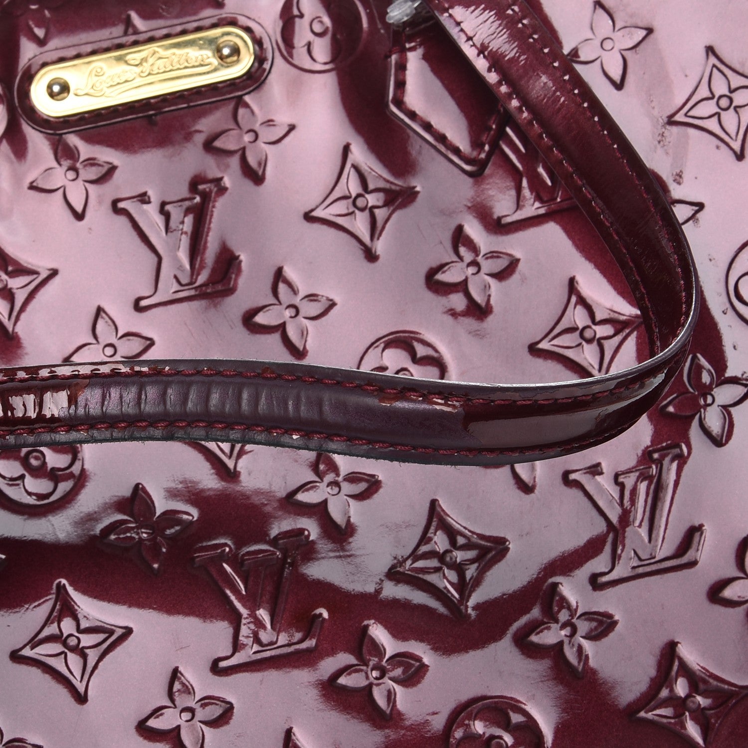Louis Vuitton Vernis Wilshire MM Rouge Fauviste 10 of 11