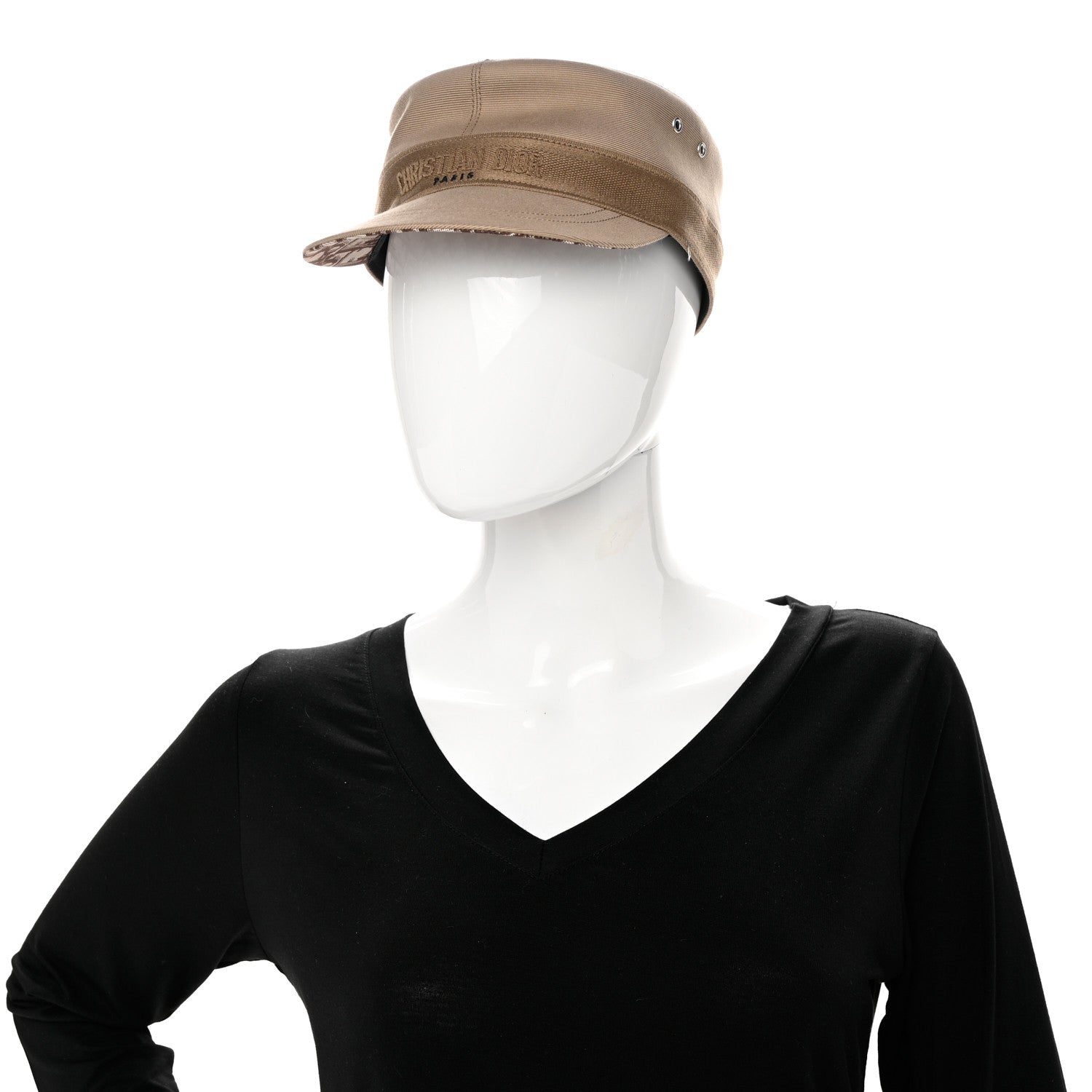 Christian Dior Cotton Cap 57 Beige 2 of 12