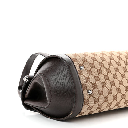 Gucci Monogram Bamboo Bullet Bag Dark Brown 9 of 14