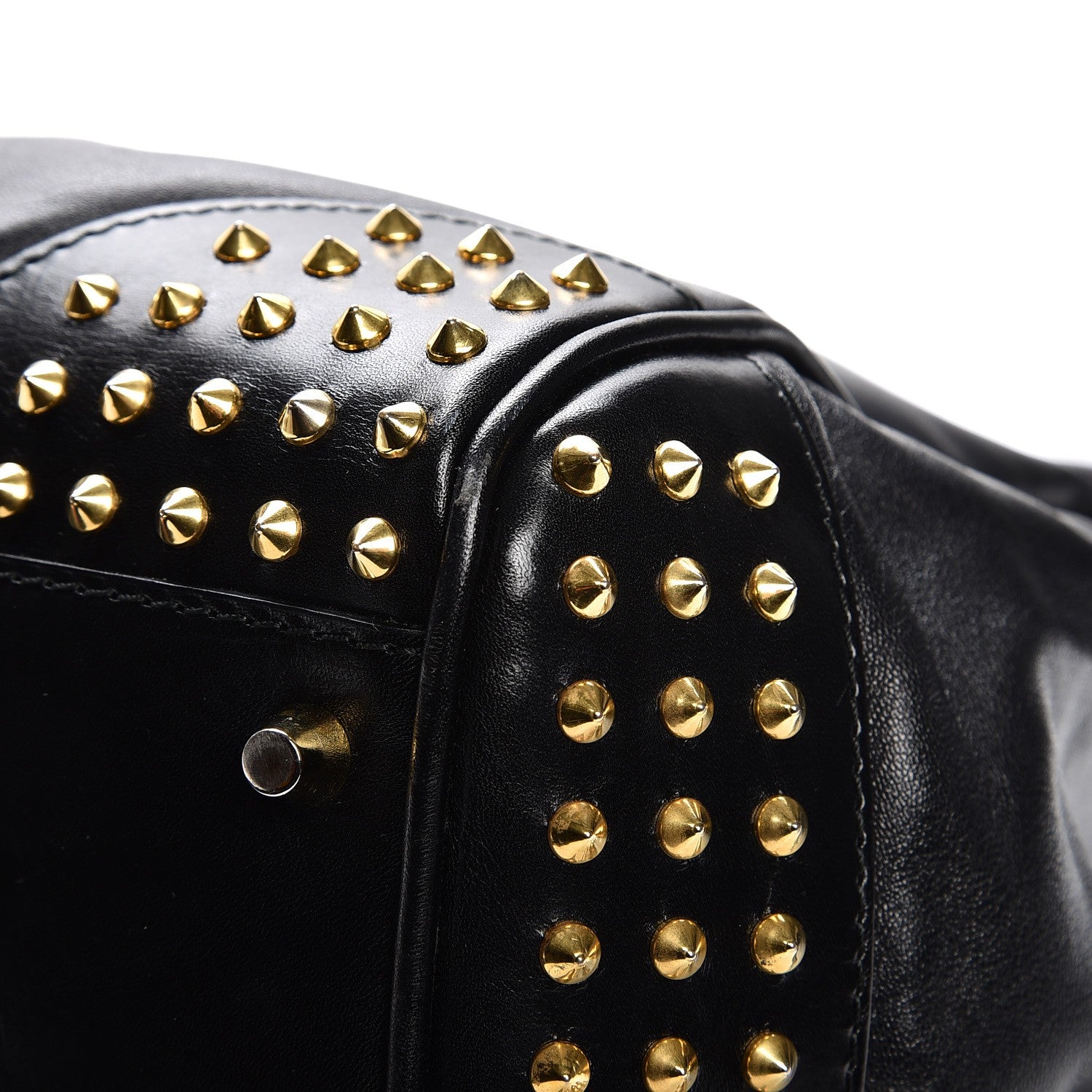 Burberry Lambskin Bridle Studs Small Canterbury Tote Black 15 of 15