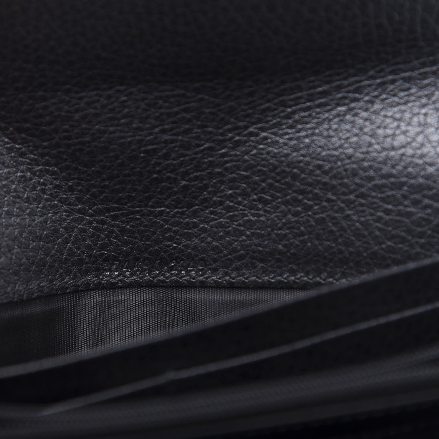 Dollar Calfskin Swing Continental Wallet Black