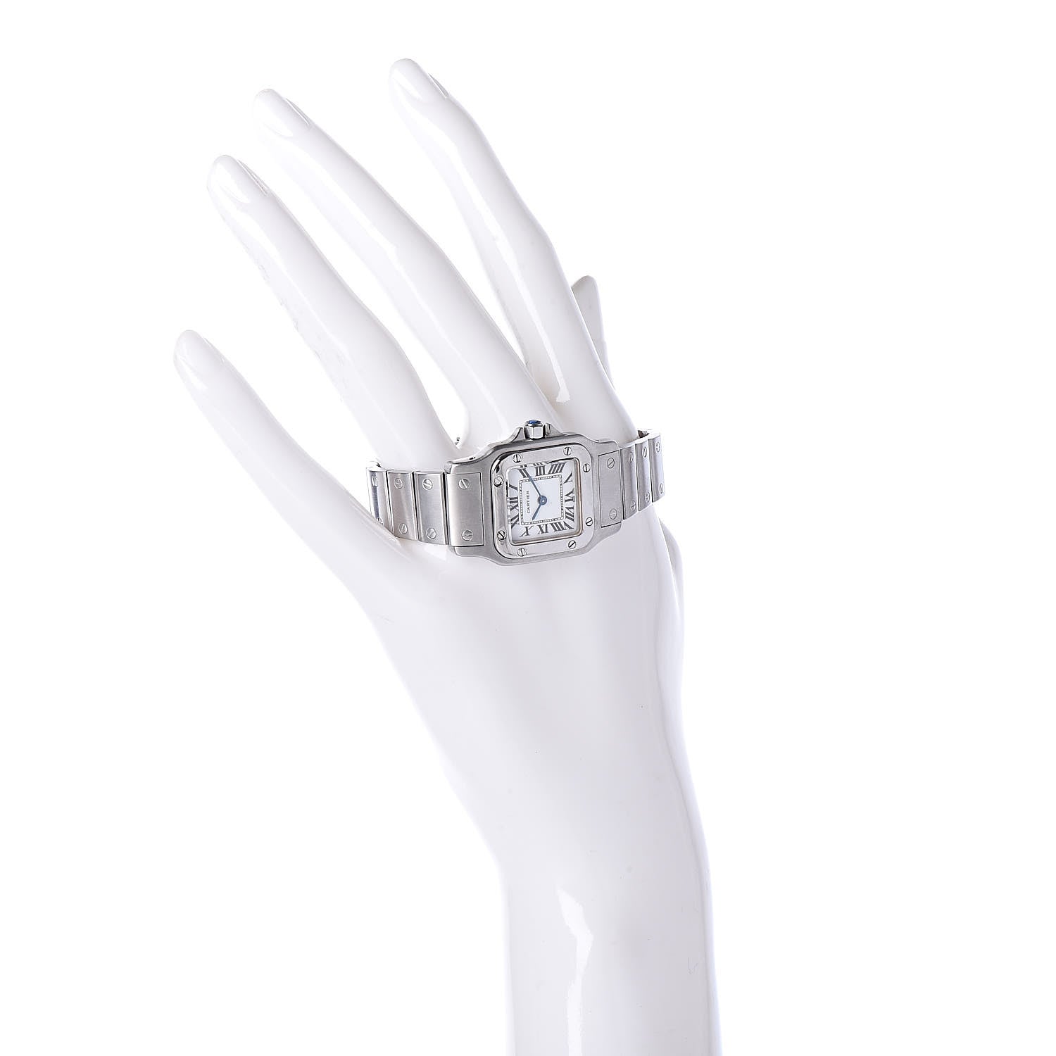 Cartier Stainless Steel 24mm Santos de Galbee Quartz Watch 2 of 6