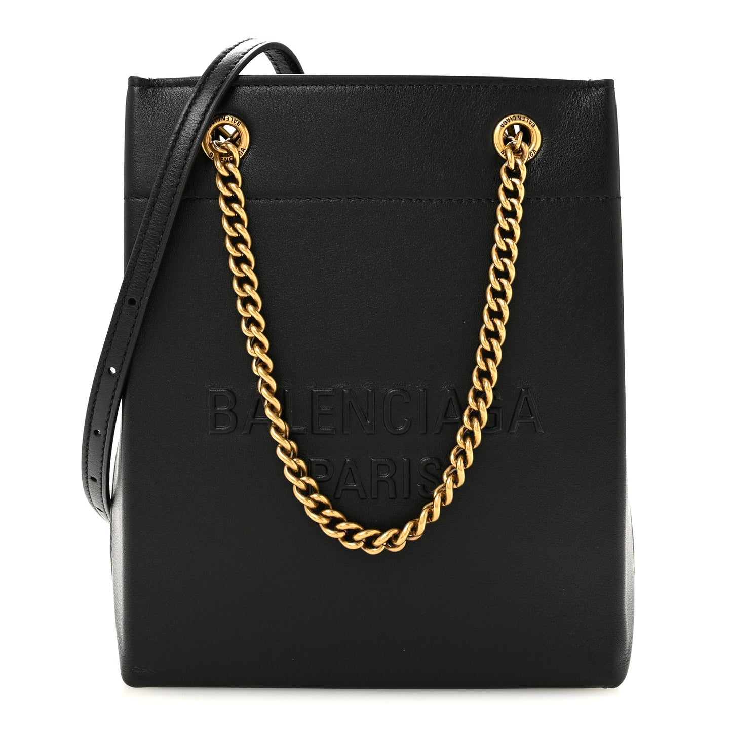 Soft Smooth Calfskin Duty Free Phone Holder Bag Black