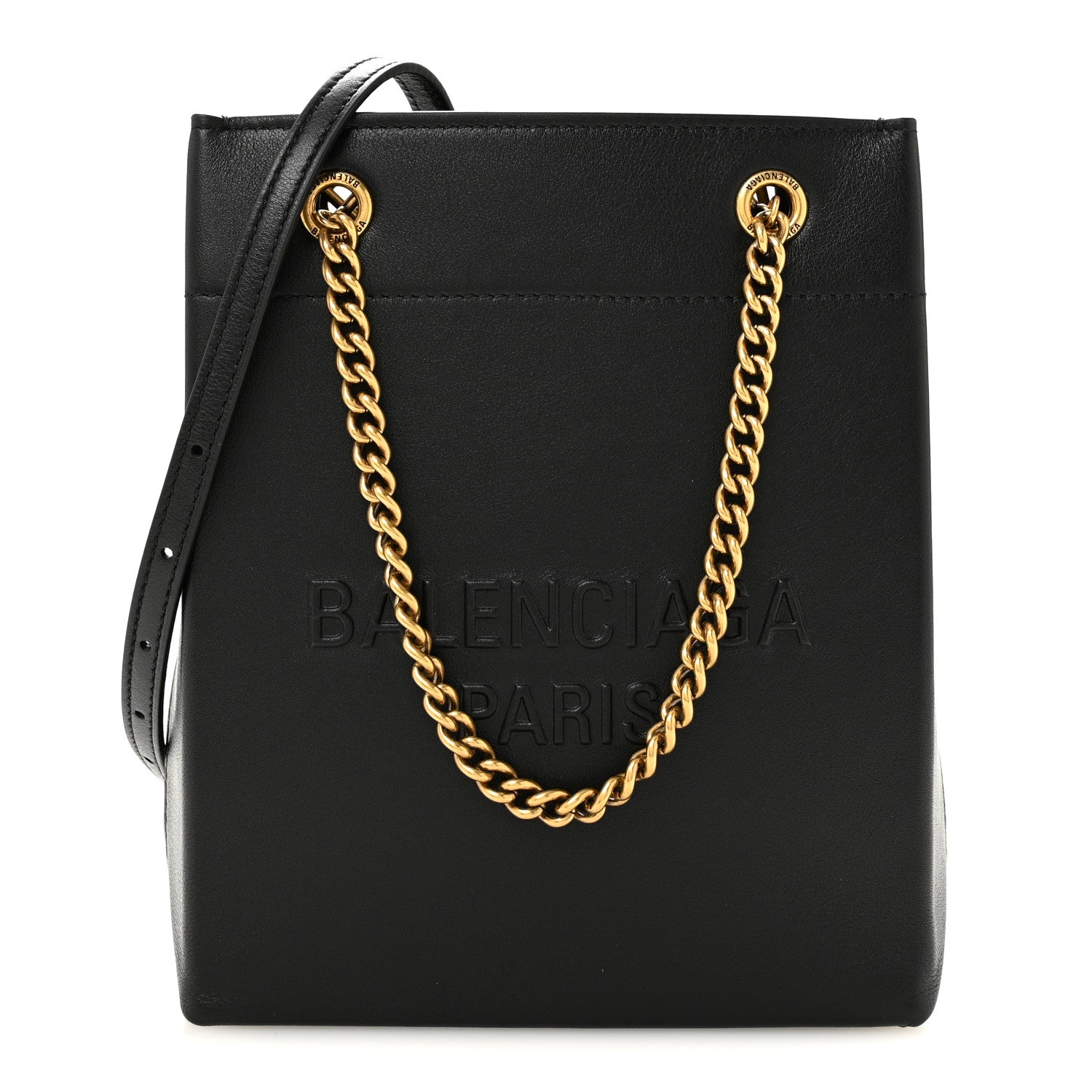 Balenciaga Soft Smooth Calfskin Duty Free Phone Holder Bag Black 1 of 10
