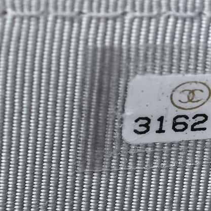 Chanel Gradient Metallic Calfskin Quilted Flap Card Holder Wallet Silver Blue Yellow Purple 8 of 9