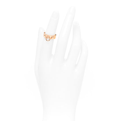 Hermes 18K Rose Gold PM Collier De Chien Ring 49 5 2 of 5