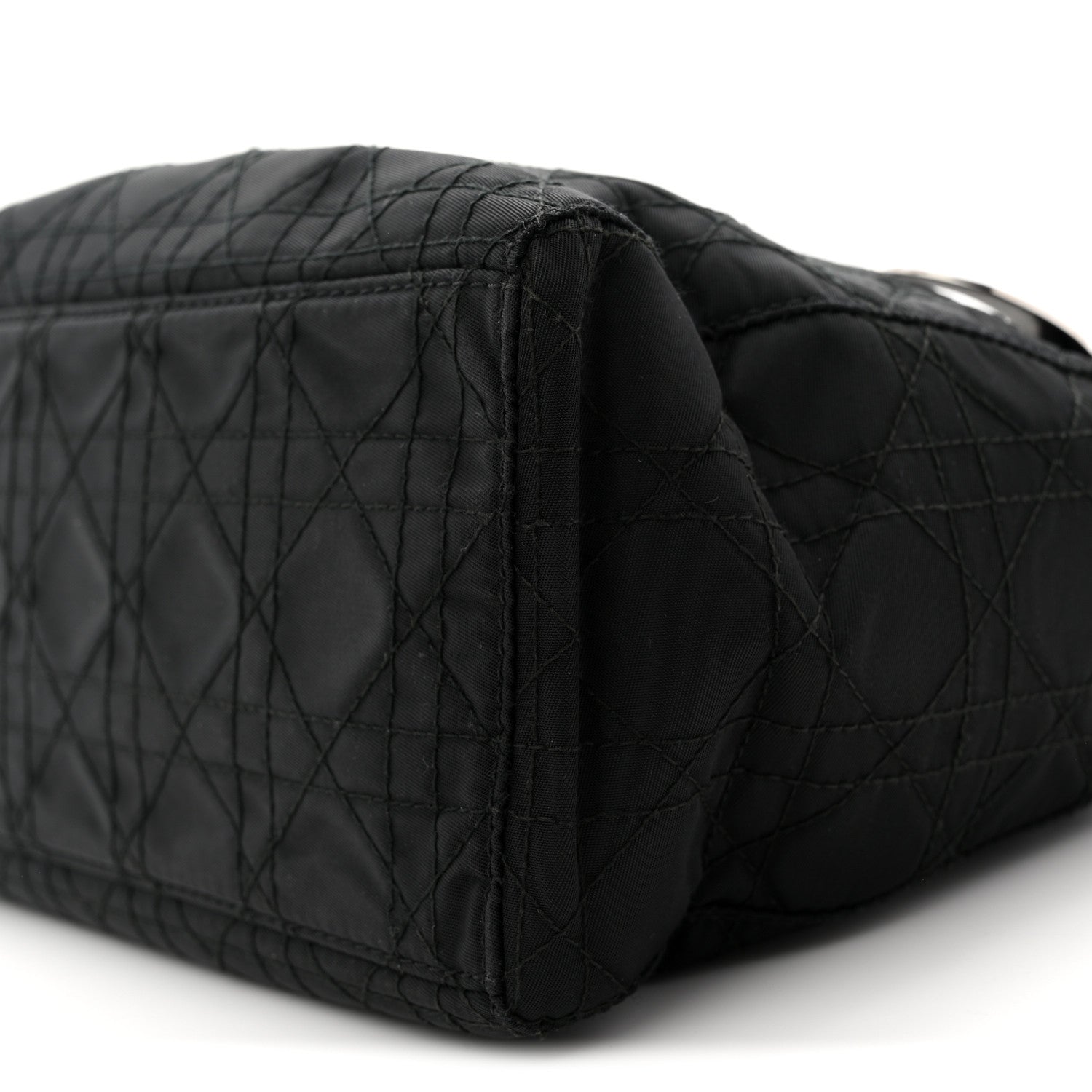 Christian Dior Nylon Cannage Medium Lady Dior Black 10 of 11